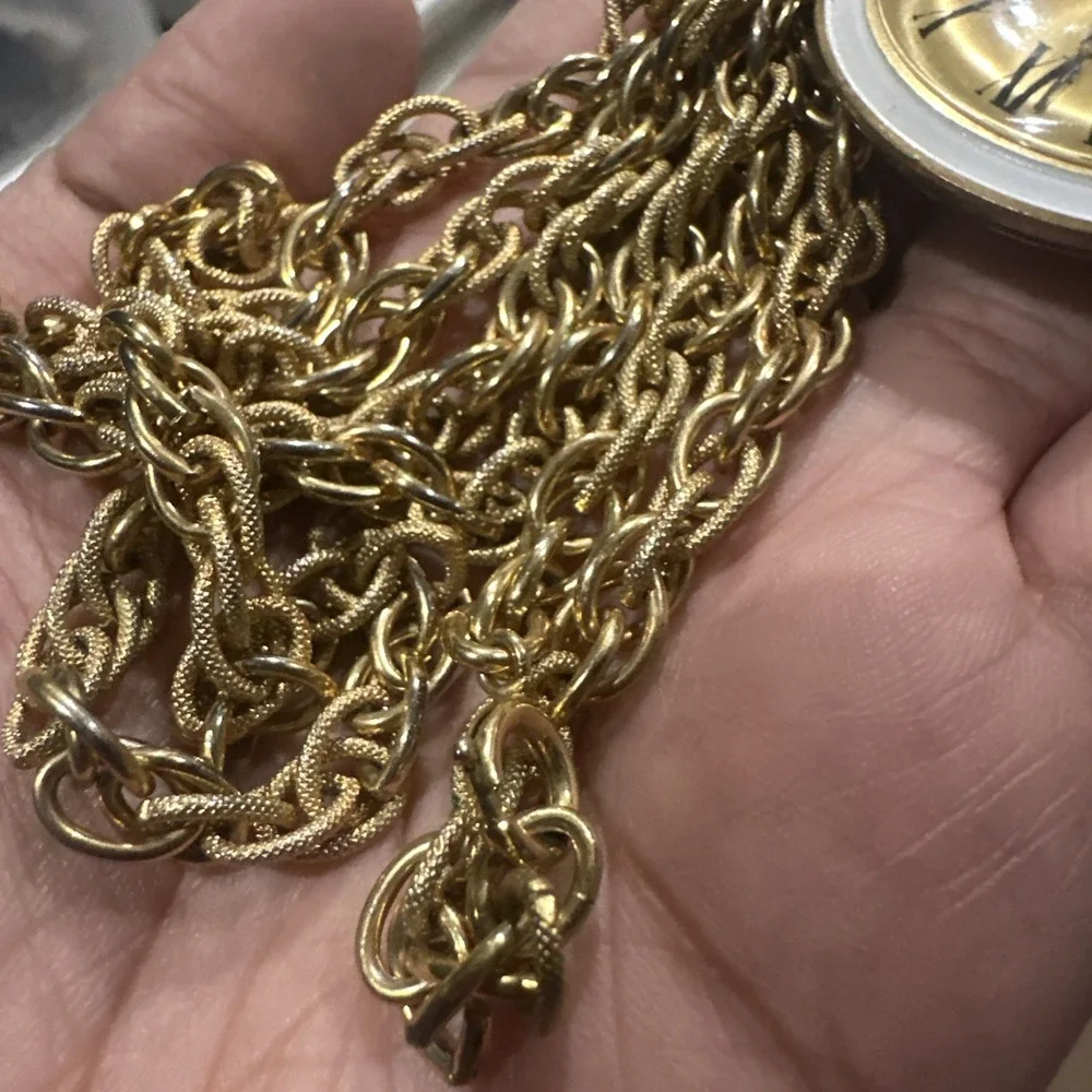 Working Vintage‎ OLD ENGLAND Pocket Watch W/ Heavy Chain Manual Wind Swiss Watch